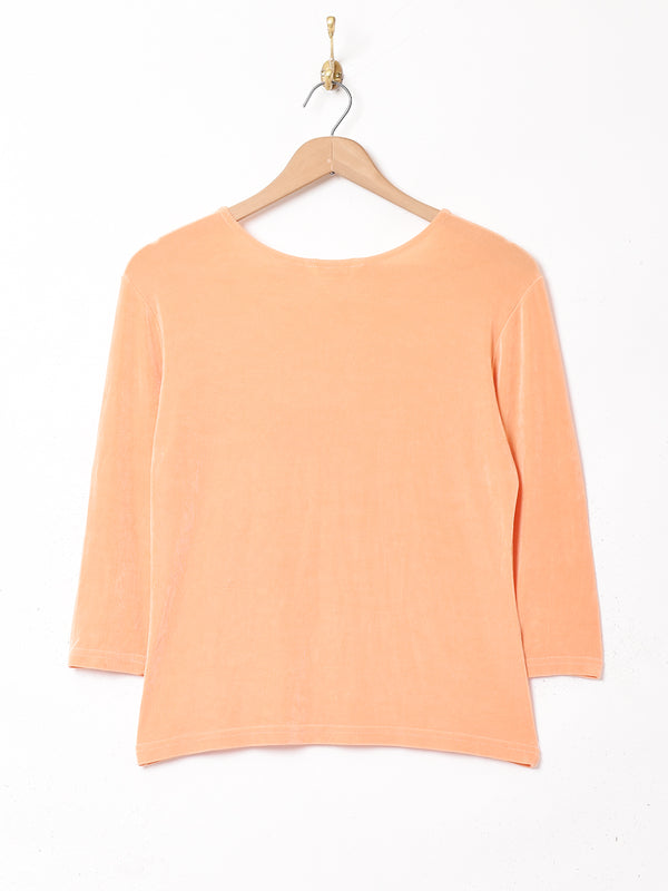 アメリカ製 7分袖 クルーネックカットソー