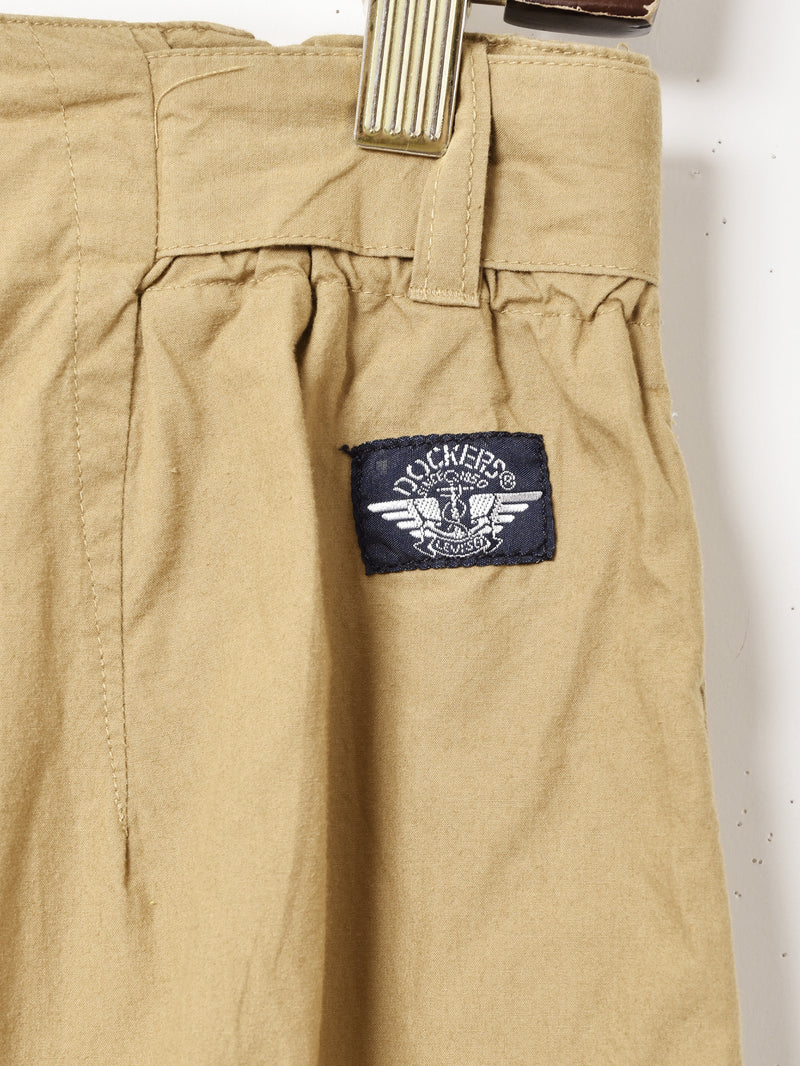 DOCKERS  テーパード タックパンツ W30