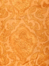 ダマスク柄 半袖トップス