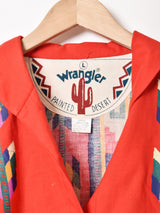 Wrangler ネイティブ柄 長袖 デザインシャツ