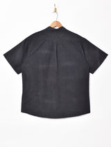 【4色展開】TEMPTATIONピーチスキンスタンドカラー 半袖シャツ