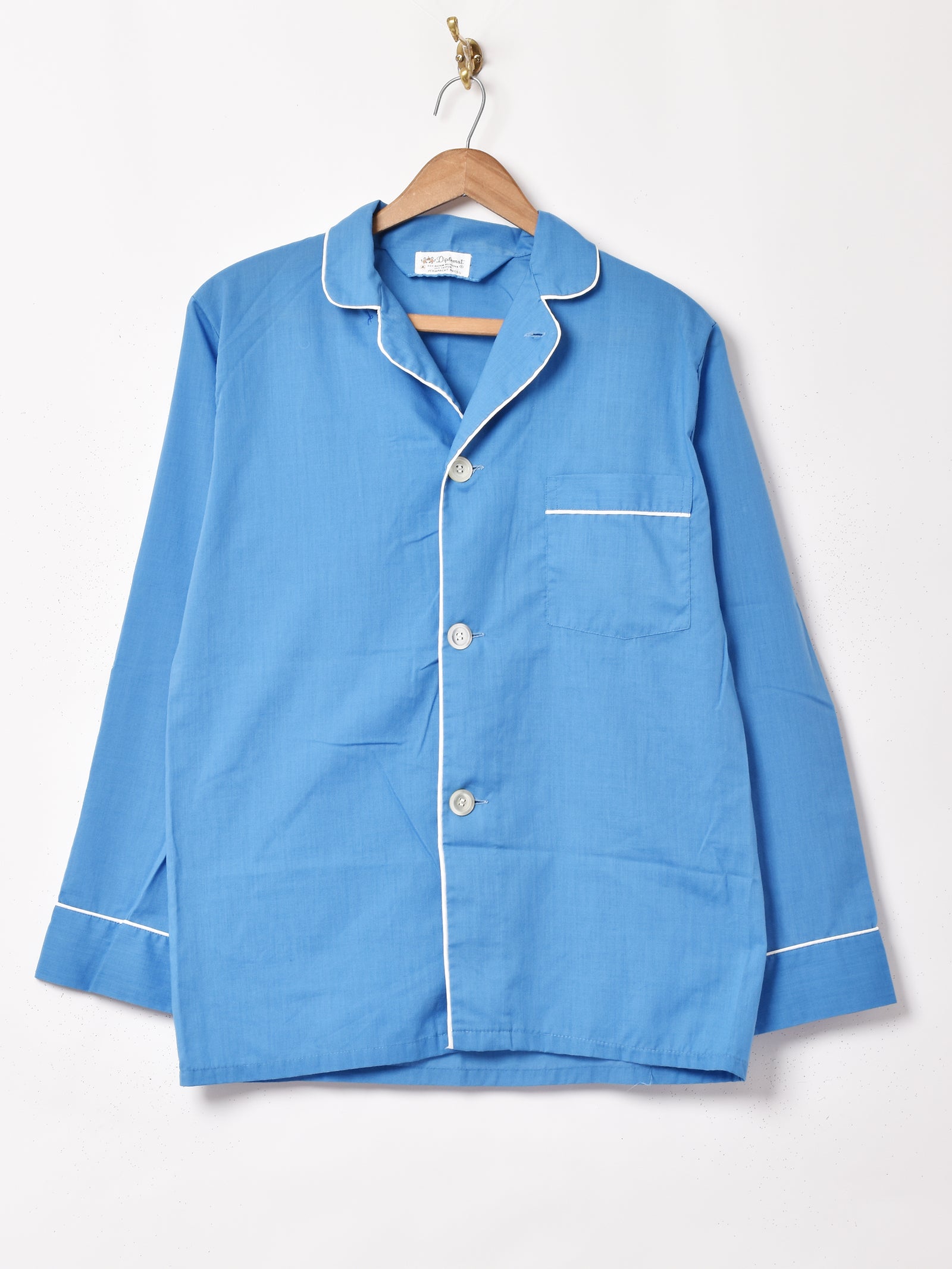 古着 moda blity パジャマシャツ 総柄 XL 2XL 程 古着 60s TOWNCRAFT Penneys 小紋柄 総柄 開襟 ボックス