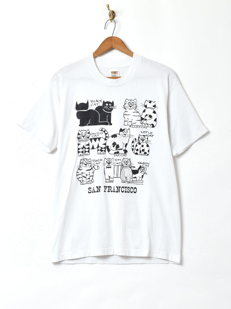 ネコプリント Tシャツ – 古着屋Top of the Hillのネット通販サイト