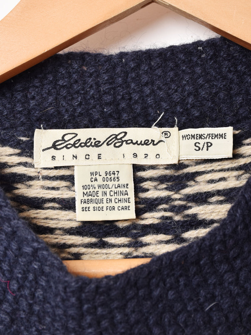 総柄 EddieBauer トナカイ セーター