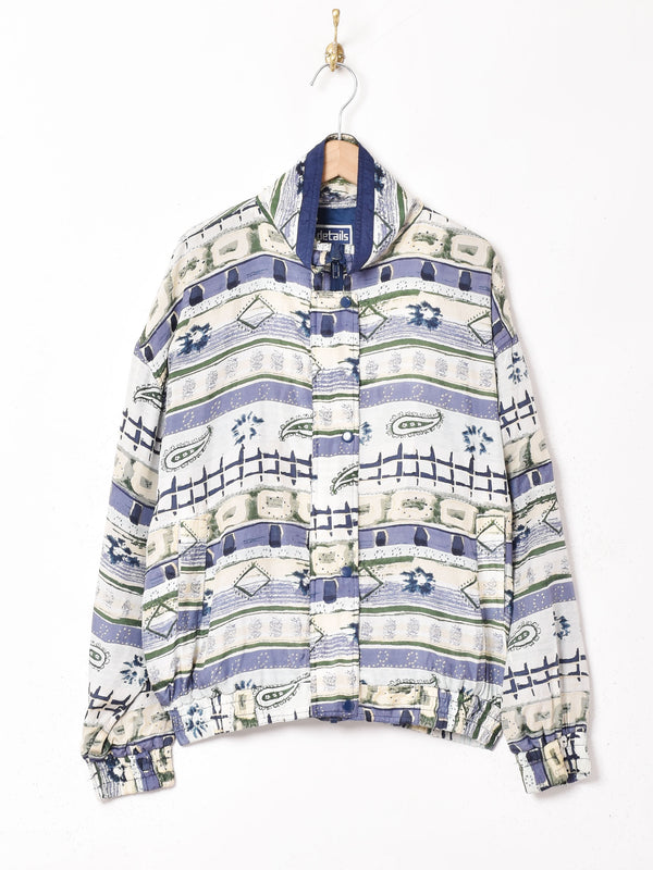 総柄シルクジャケット