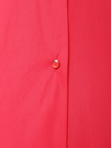 アメリカ製 花刺繍 長袖 オープンカラーシャツワンピース