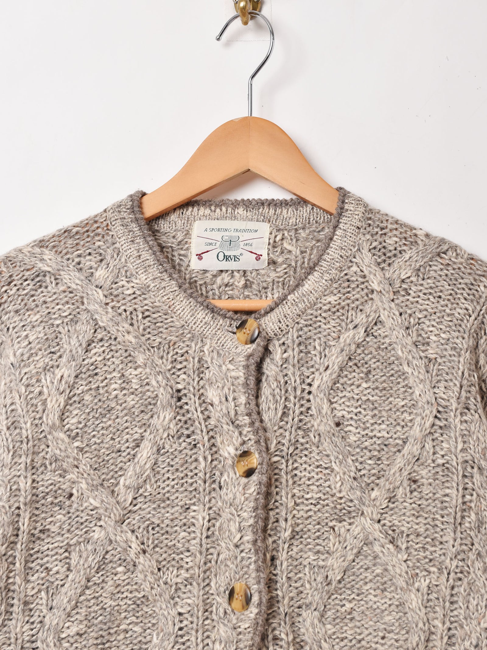 ORVIS」ケーブル カーディガン – 古着屋Top of the Hillのネット通販サイト