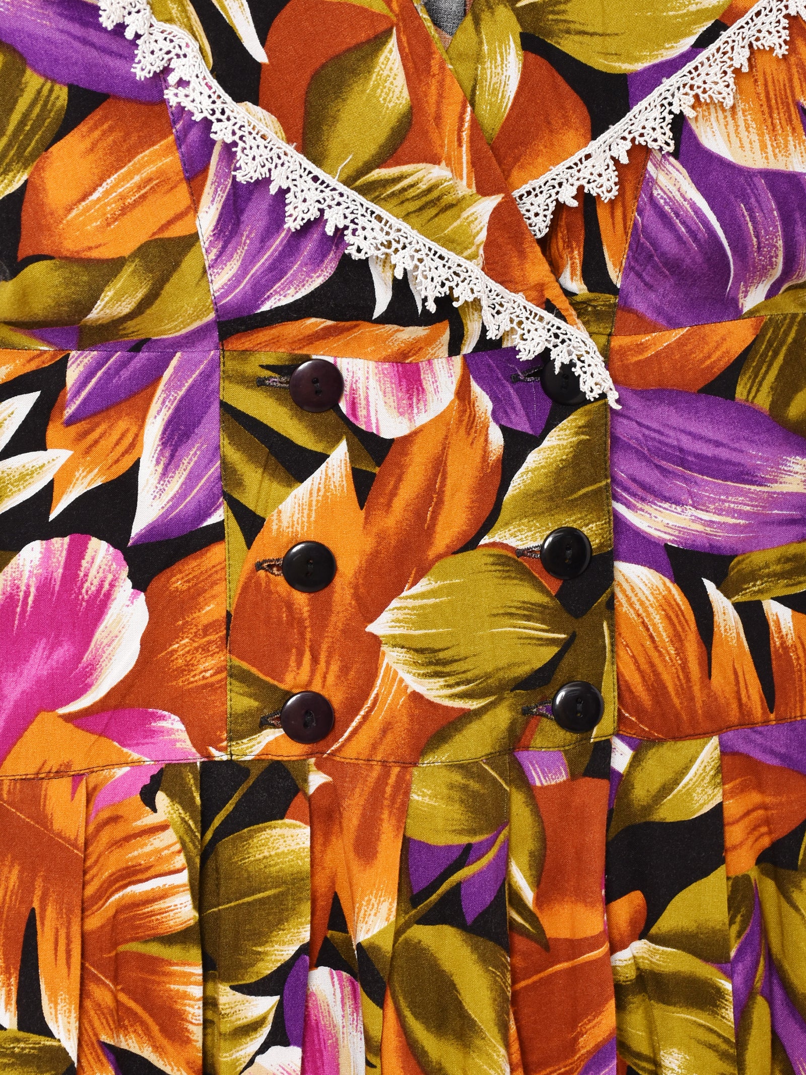 花柄 セーラーカラー 半袖ワンピース – 古着屋Top of the Hillのネット