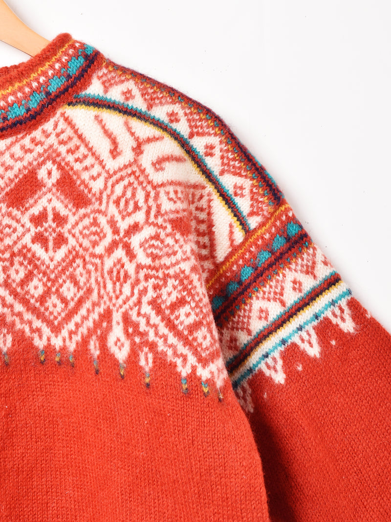 ノルディック風デザインセーター
