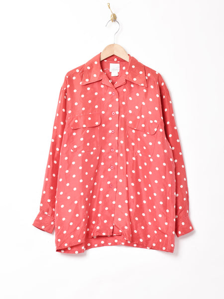 ドット柄 シルクシャツ – 古着屋Top of the Hillのネット通販サイト