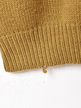 イタリア製 Ｖネック ケーブル編み セーター