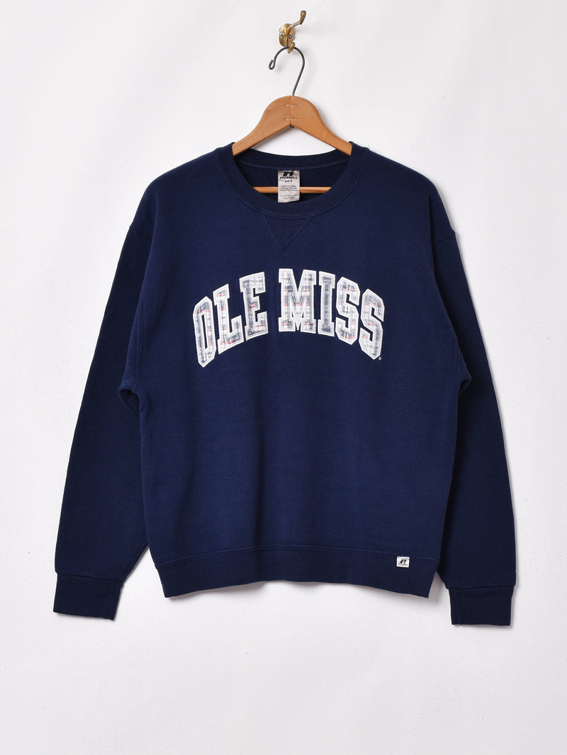 OLEMISS カレッジ 刺繍 スウェットシャツ