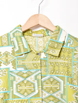 ポケット付き 総柄 半袖シャツ