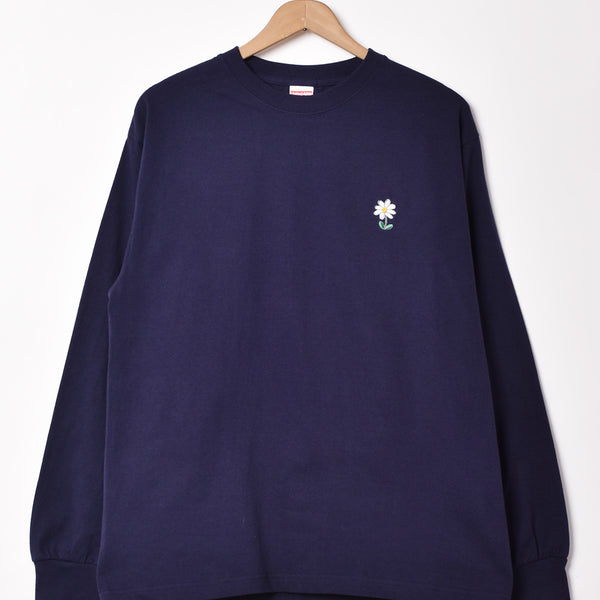 m.m.m様　☆新品☆ ラッキーインラブ　長袖トップス　US-XS 3色展開】 ワンポイント 刺繍 フラワー ロングスリーブTシャツ