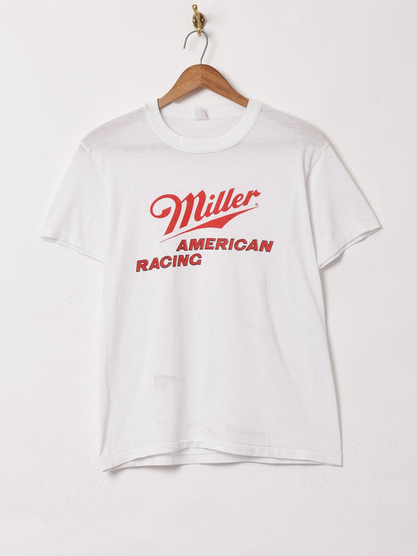 Miller American Racing  プリントTシャツ