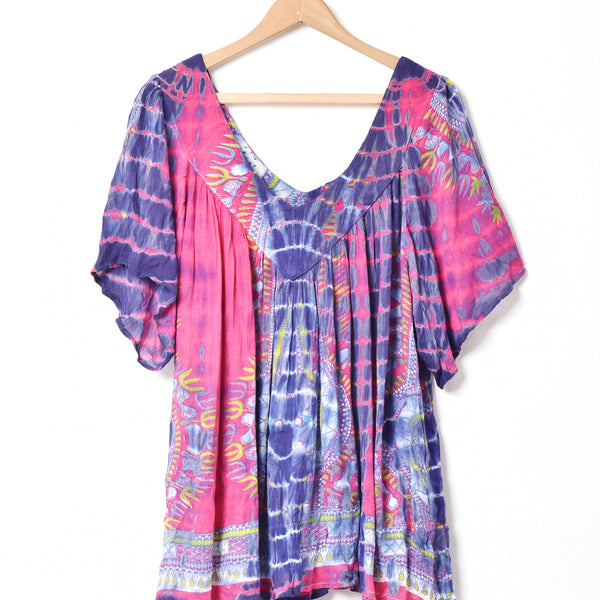 かめのおやこ　ANNTIAN アンティアン　トップス　チュニック　総柄 かめのおやこ ANNTIAN アンティアン トップス チュニック 総柄