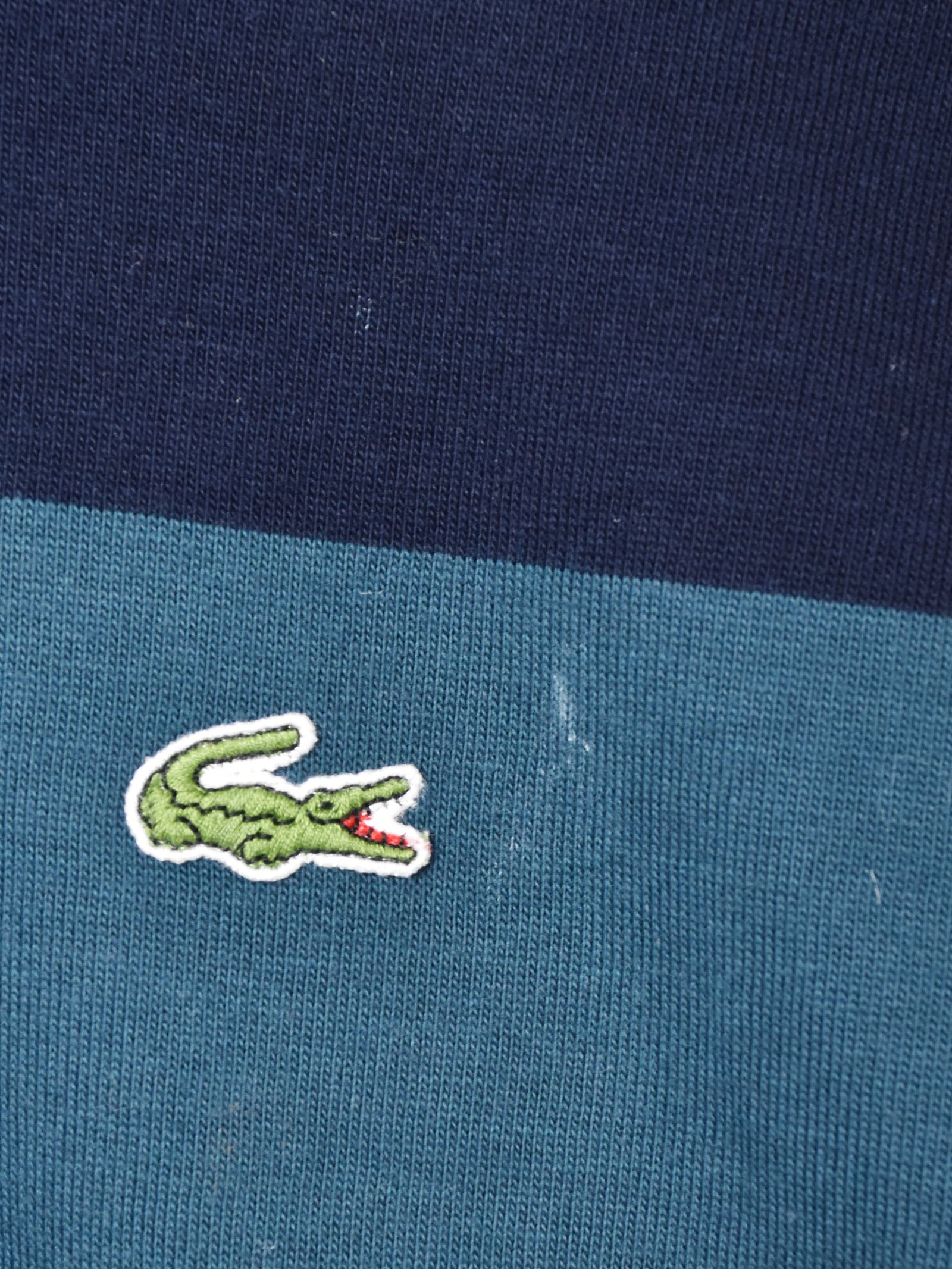 【美品】LACOSTEポロシャツ 長袖 刺繍ロゴ ボーダー 古着 A03_5272_fe6f91f3-98f7-4099-