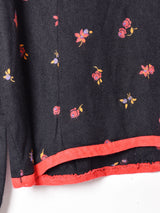 花柄 クロップドトップス