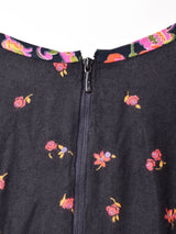 花柄 クロップドトップス