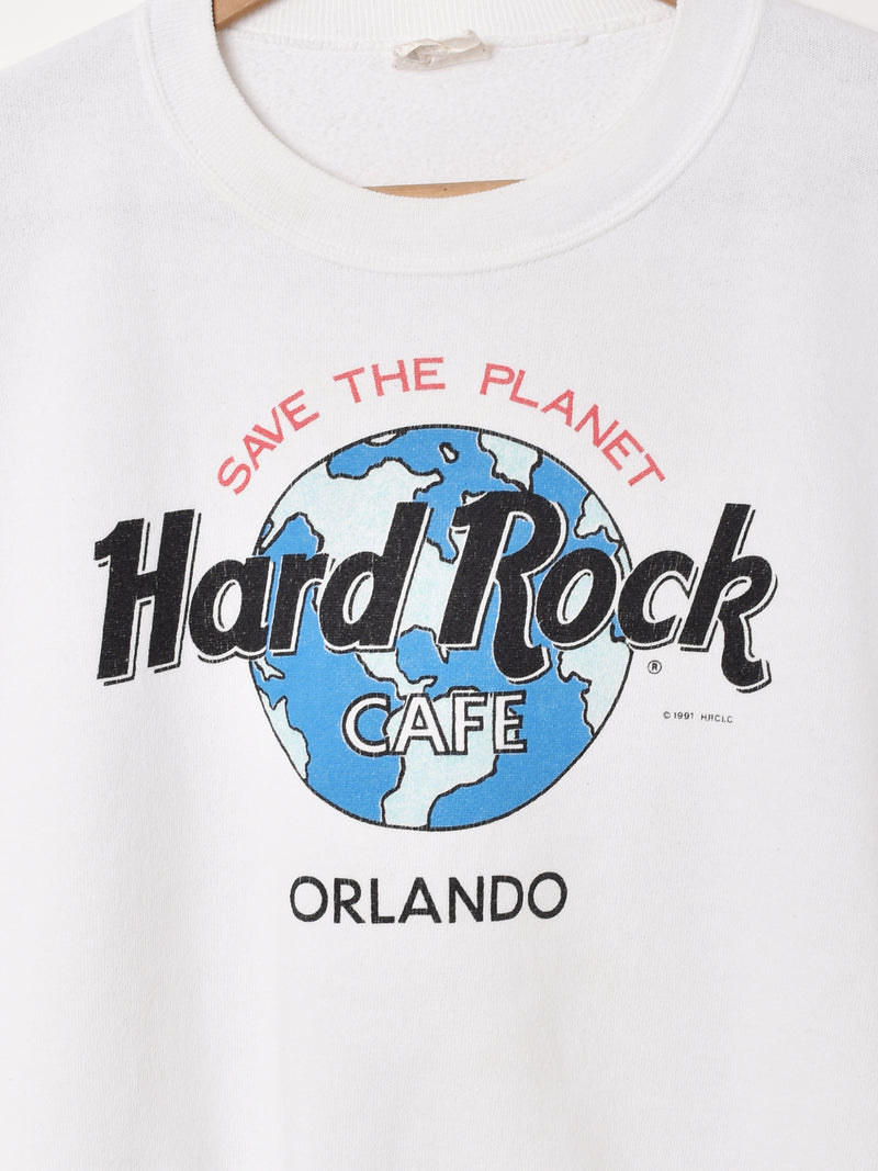 アメリカ製 Hard Rock CAFE ORLANDO プリントスウェットシャツ