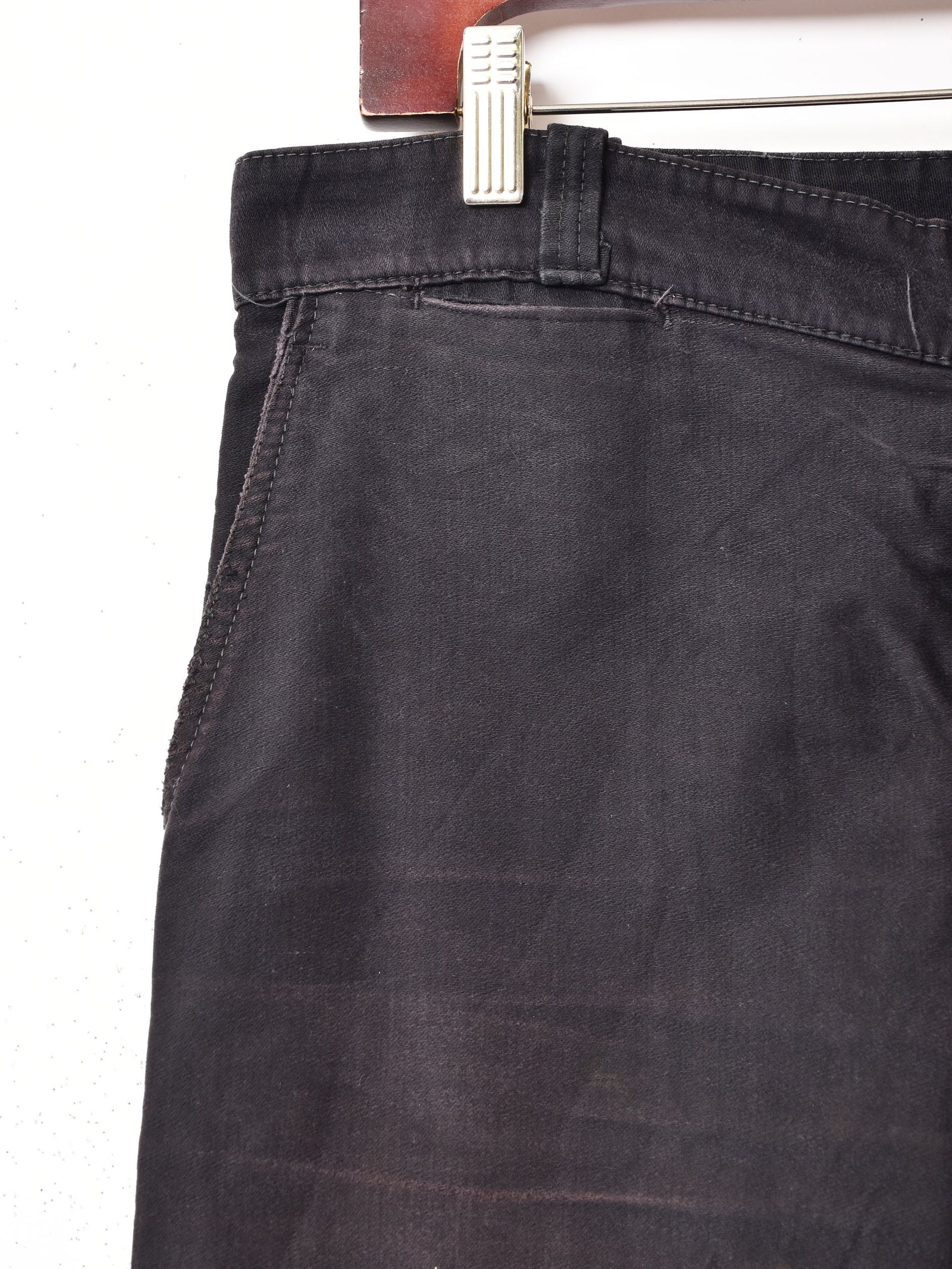 40's～50's ”L'Ange Bleu” ブラックモールスキンパンツ – 古着屋