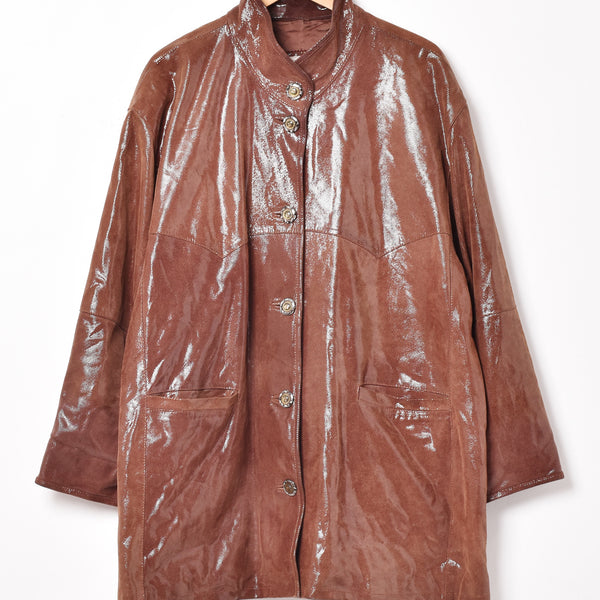 VERSUS レザーコート　イタリア製 イタリア製 レザーコート – 古着屋Top of the Hillのネット通販サイト