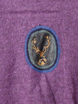 イタリア製 トナカイ刺繍 モックネックセーター