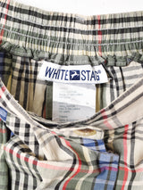 WHITE STAG フロントオープン チェック柄スカート