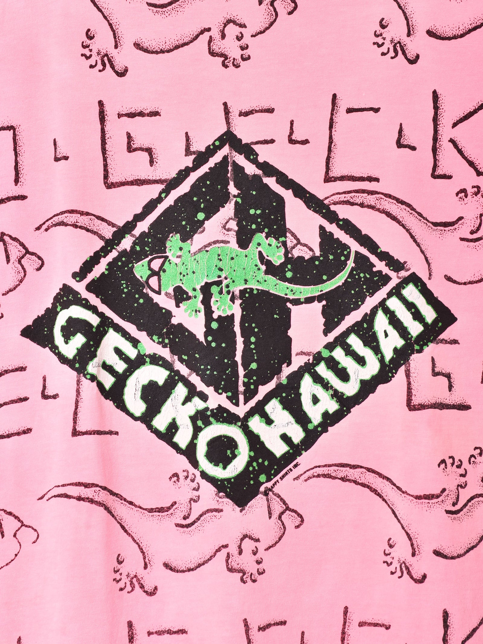 アメリカ製 Gecko Hawaii 総柄プリントTシャツ – 古着屋Top of the 