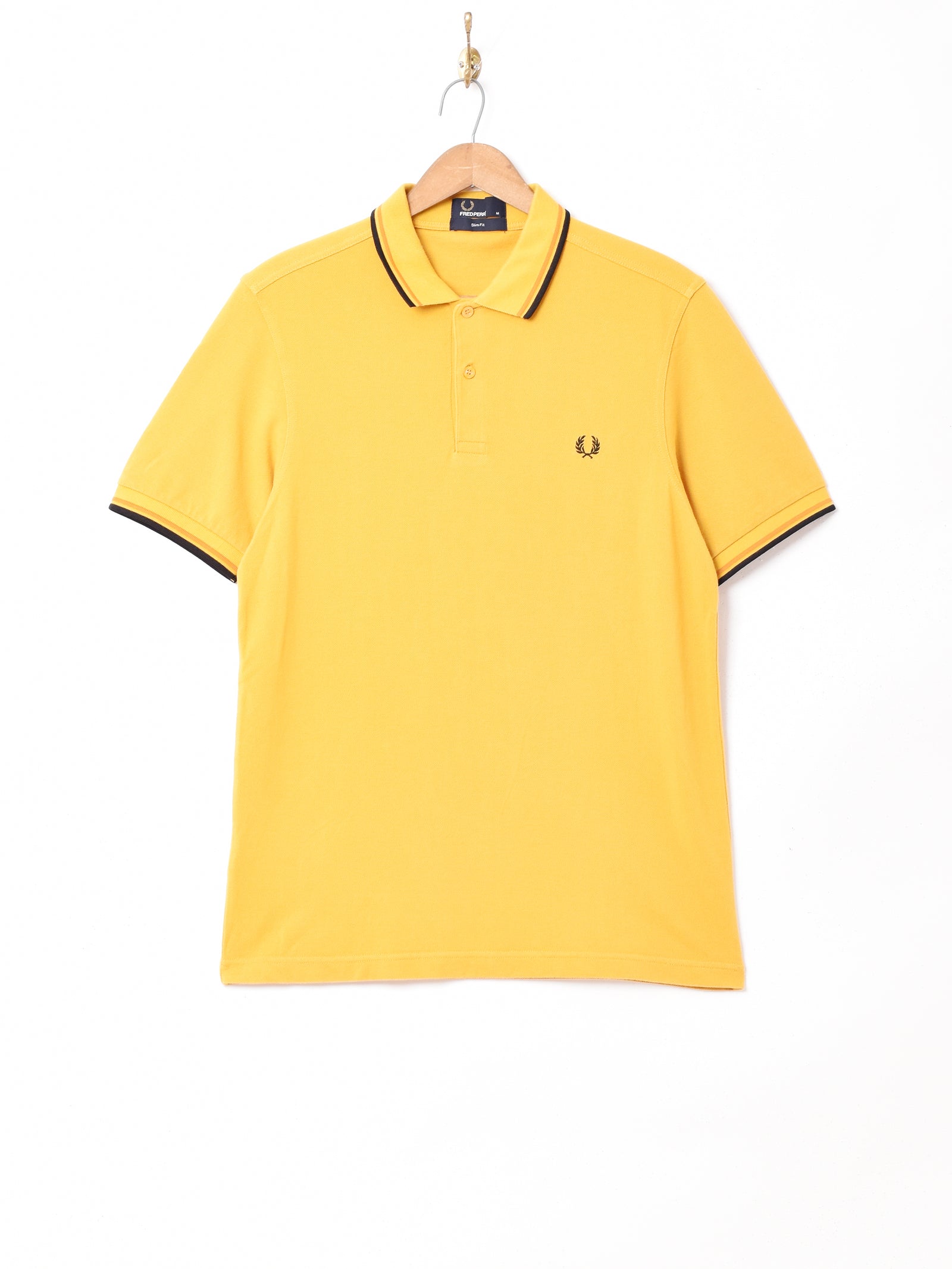 FREDPERRY ポロシャツ イエロー – 古着屋Top of the Hillの