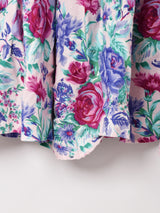 アメリカ製 花柄 フレアスカート