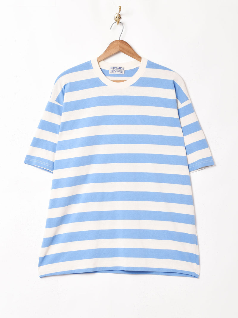 【3色展開】TEMPTATION ワイド ボーダ—Tシャツ