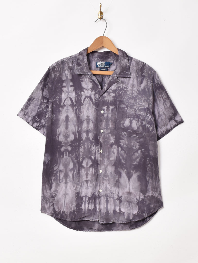 Ralph Lauren オープンカラー半袖タイダイシャツ