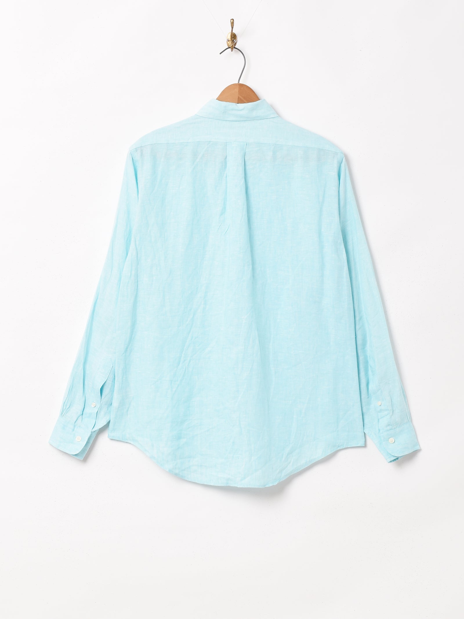 Brooks Brothers 長袖 リネンシャツ サックスブルー – 古着屋Top of