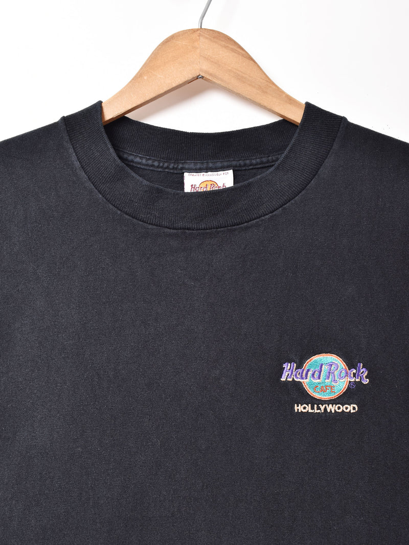 アメリカ製 Hard Rock CAFE ワンポイント刺繍 Tシャツ