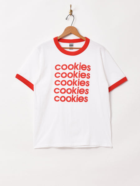 C\u0026C Tee  Cookies クッキーズ　XL  赤　Tシャツ　タグ付き