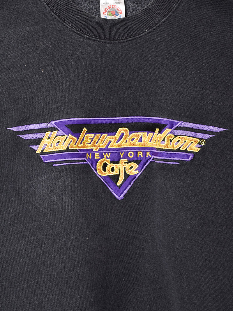 アメリカ製 Harley Davidson フロント刺繍 スウェットシャツ