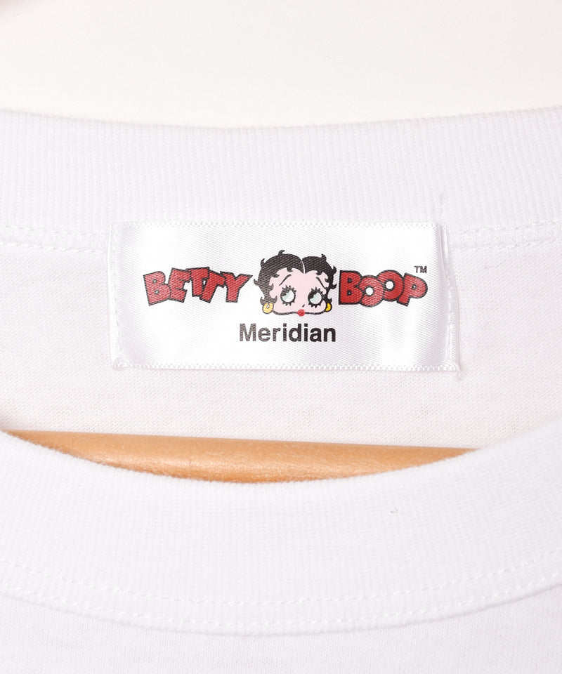 【3色展開】Meridian 「Betty Boop」プリント Tシャツ