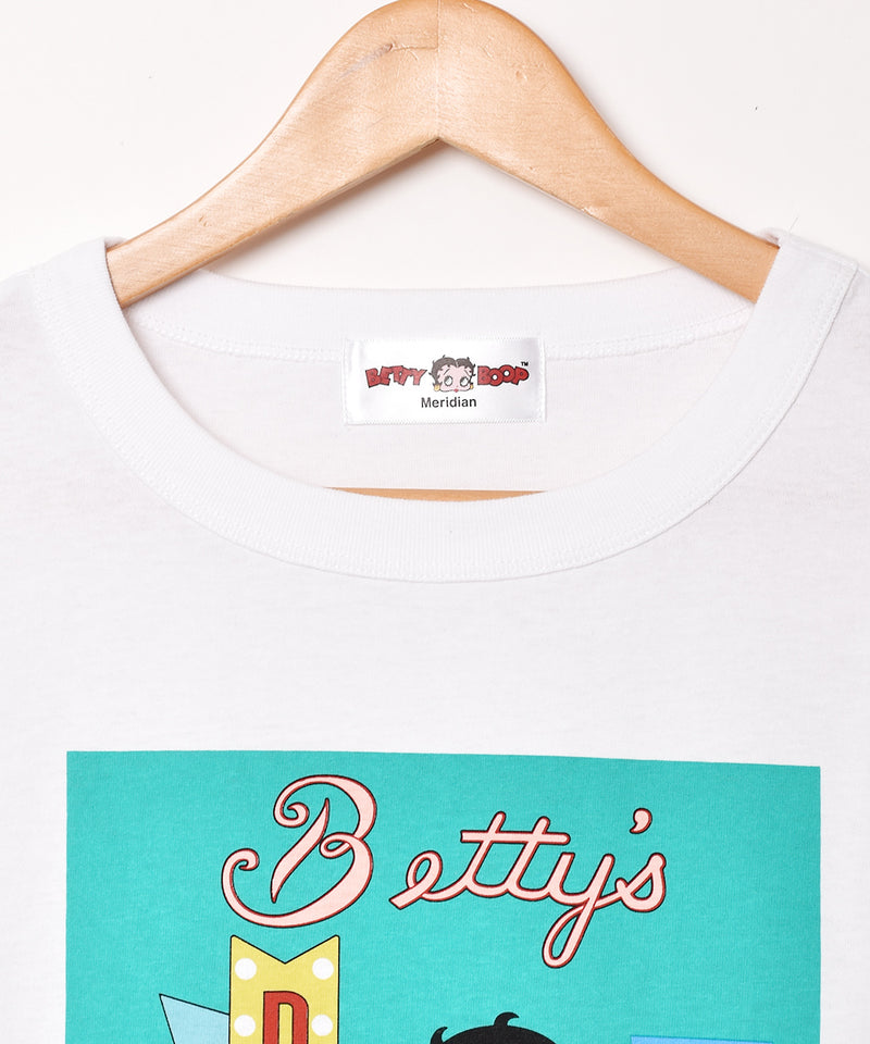 【3色展開】 「Betty Boop」プリント Tシャツ