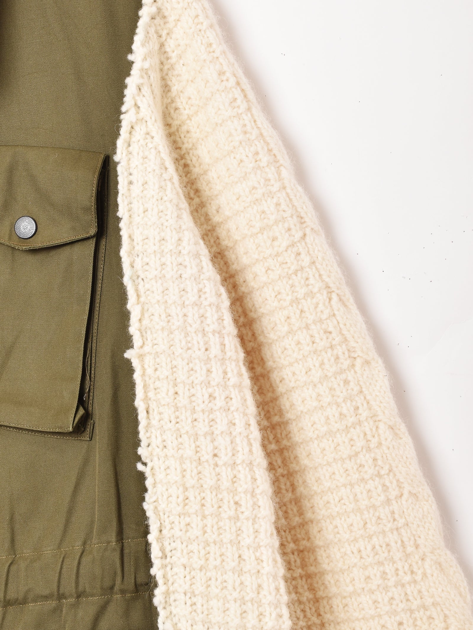 リメイク アランニット×ミリタリージャケット – 古着屋Top of the Hill