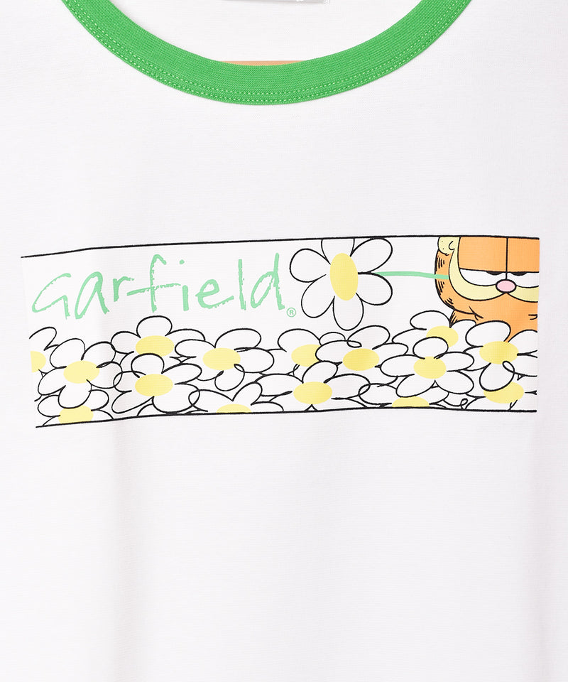 Meridian 「GARFIELD」クロップド リンガーTシャツ