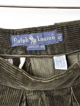 Ralph Lauren コーデュロイ タックスカート