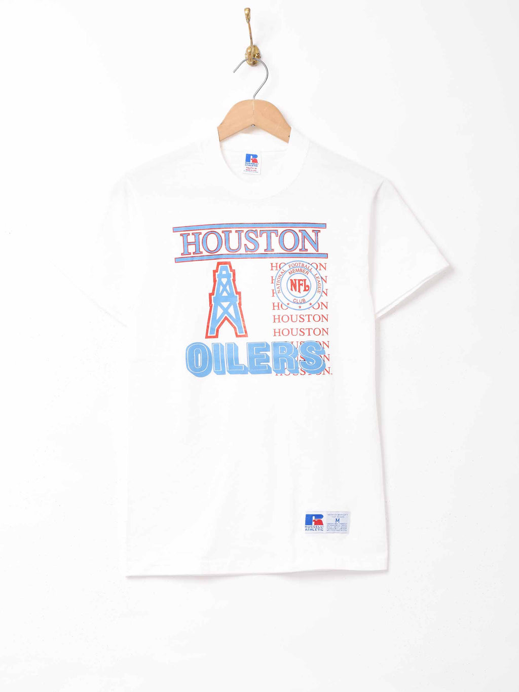 HUSTON OILERS NFLチームロゴプリントTシャツ – 古着屋Top of the Hill