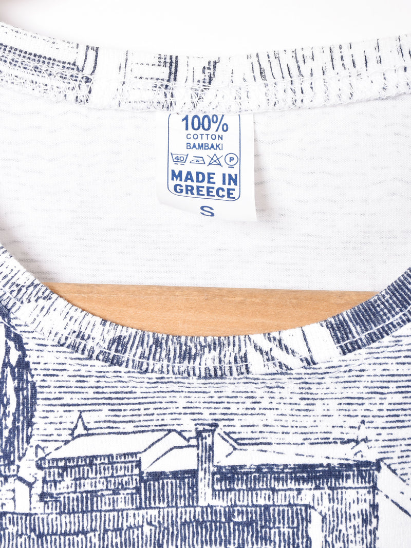 ギリシャデザインプリントTシャツ