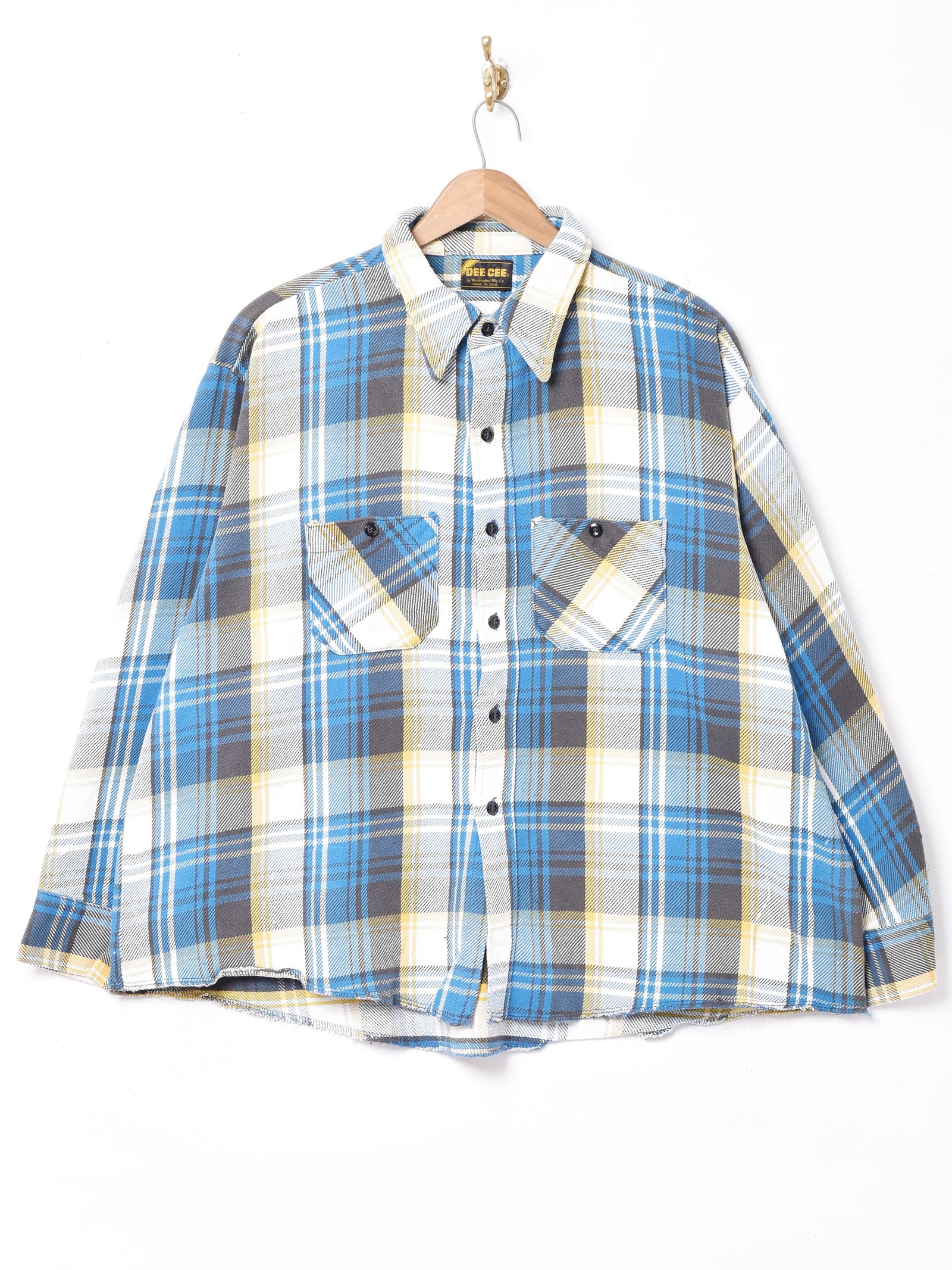 70s DeeCee ヴィンテージネルシャツ ブロックチェック 楽天市場】古着 70'S~ DeeCee Rangers ウエスタンネルチェックシャツ