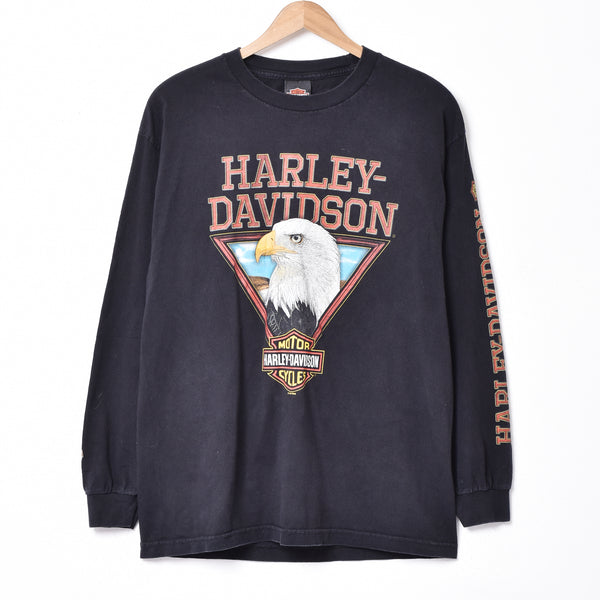 古着 00年代 ハーレーダビッドソン Harley-Davidson 襟付き フルジップ ロングTシャツ ロンT レディースXL相当 /eaa498846 【SS2506_10】 Harley Davidson - 古着 00年代 ハーレーダビッドソン Harley