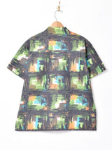 【2色展開】Backers ウォーターペイント オープンカラー 半袖シャツ