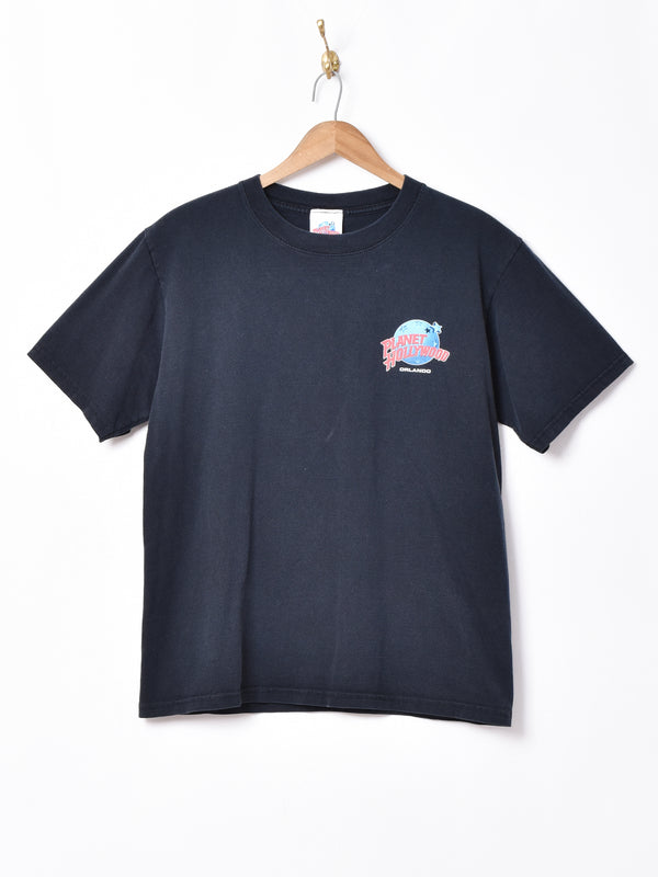 Planet Hollywood ロゴプリントTシャツ