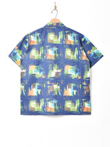 【2色展開】Backers ウォーターペイント オープンカラー 半袖シャツ