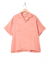【5色展開】Backers リネンミックス オープンカラー 半袖シャツ